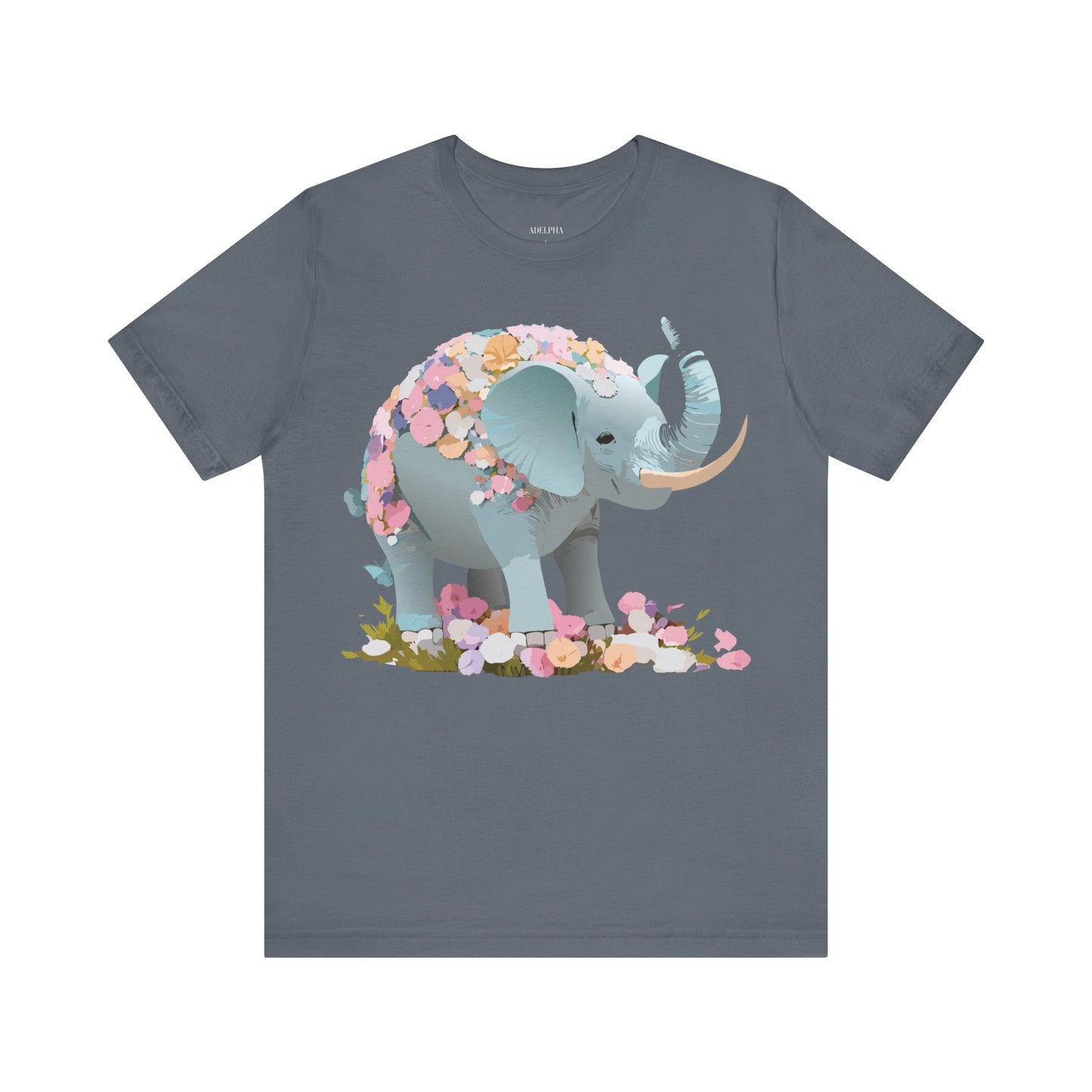 T-Shirt aus natürlicher Baumwolle mit Elefant