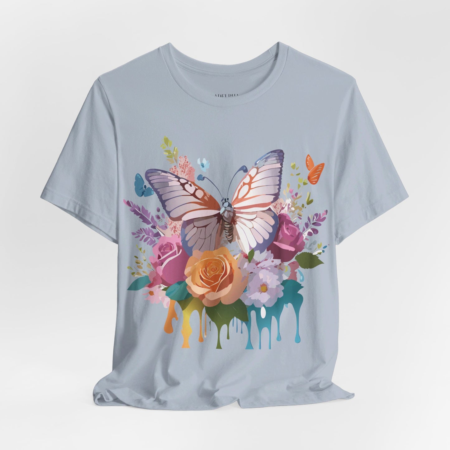 T-shirt en coton naturel avec papillon