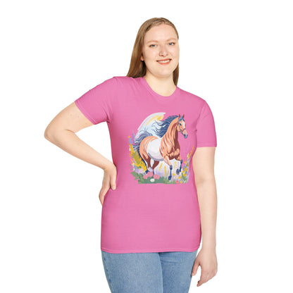 Horse Shirt Unisex Gildan Softstyle Tee 100 Ring Spun Cotton