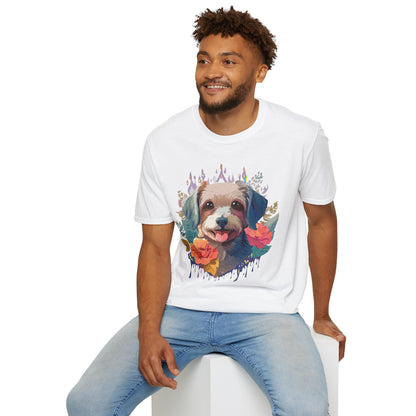 Dog Shirt Unisex Animal Tee Gildan Softstyle 64000 Short Sleeve Tee