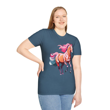 Horse Shirt Gildan Softstyle Tee Unisex 100 Percent Ring Spun Cotton