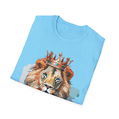 Lion Shirt Unisex Animal Tee Gildan Softstyle 64000 100 Percent Ring Spun Cotton