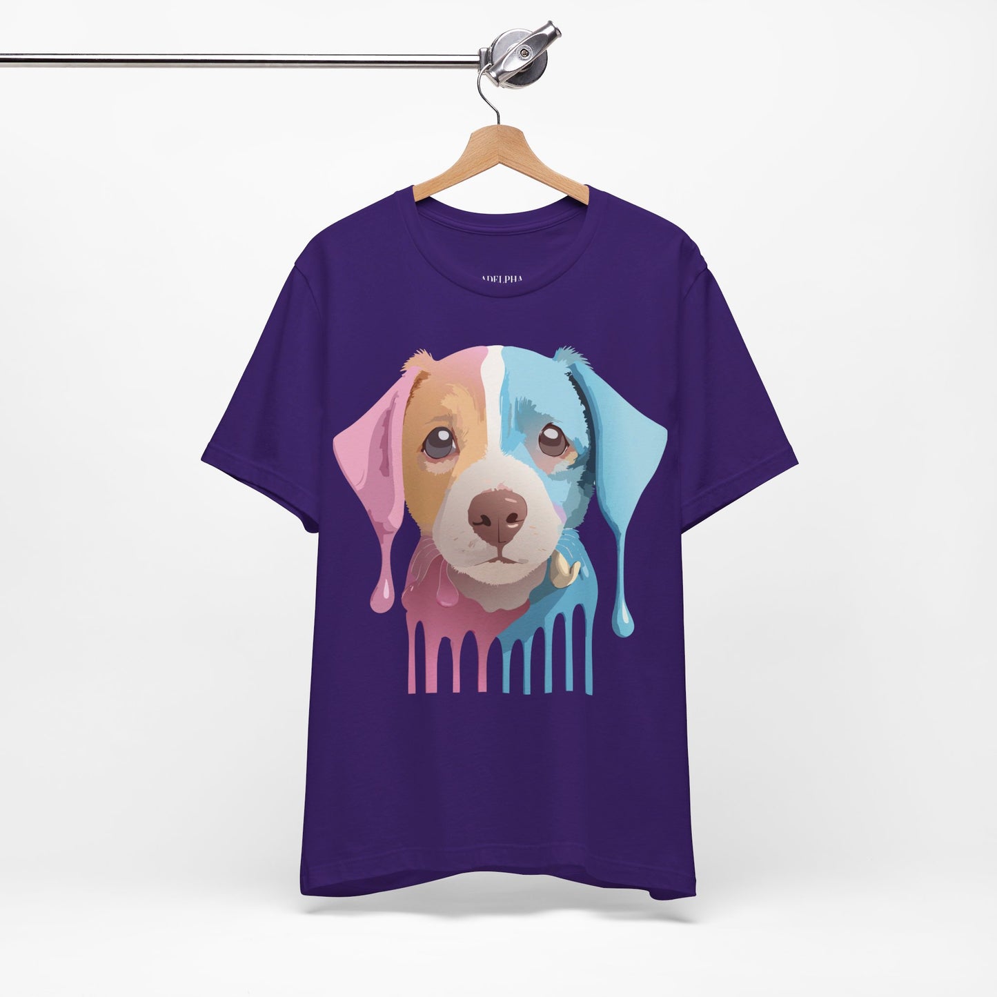 T-shirt en coton naturel avec chien