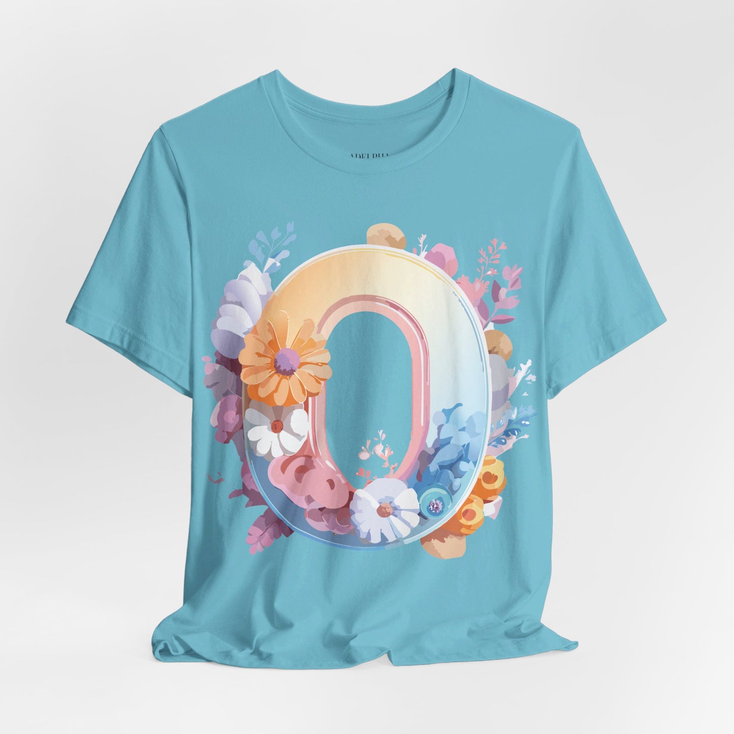 Natural Cotton Tee Shirt - Letters Collection - O