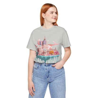 Natural Cotton Tee Shirt - Beautiful Places Collection - Vienna Printify