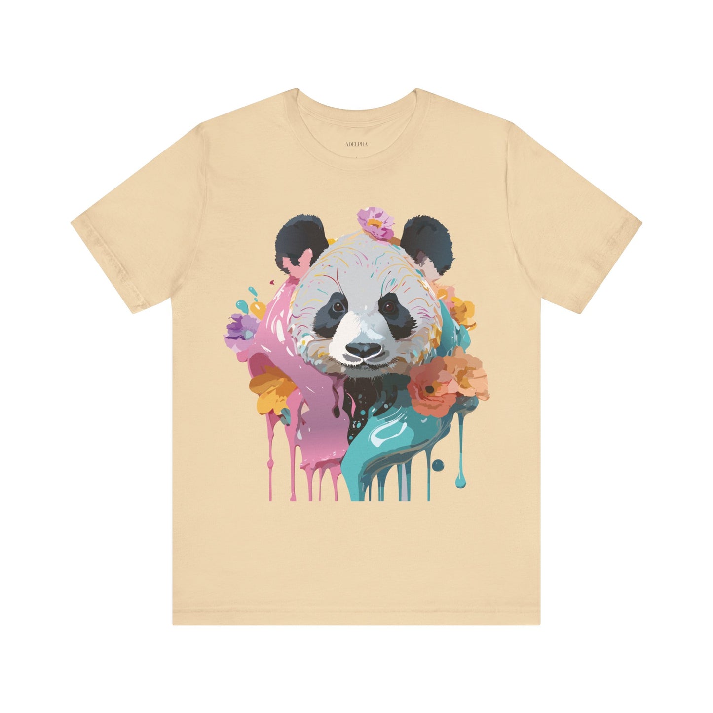 T-Shirt aus natürlicher Baumwolle mit Panda