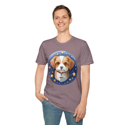 Unisex Dog Shirt Animal Print Tee Gildan Softstyle 64000 Cotton