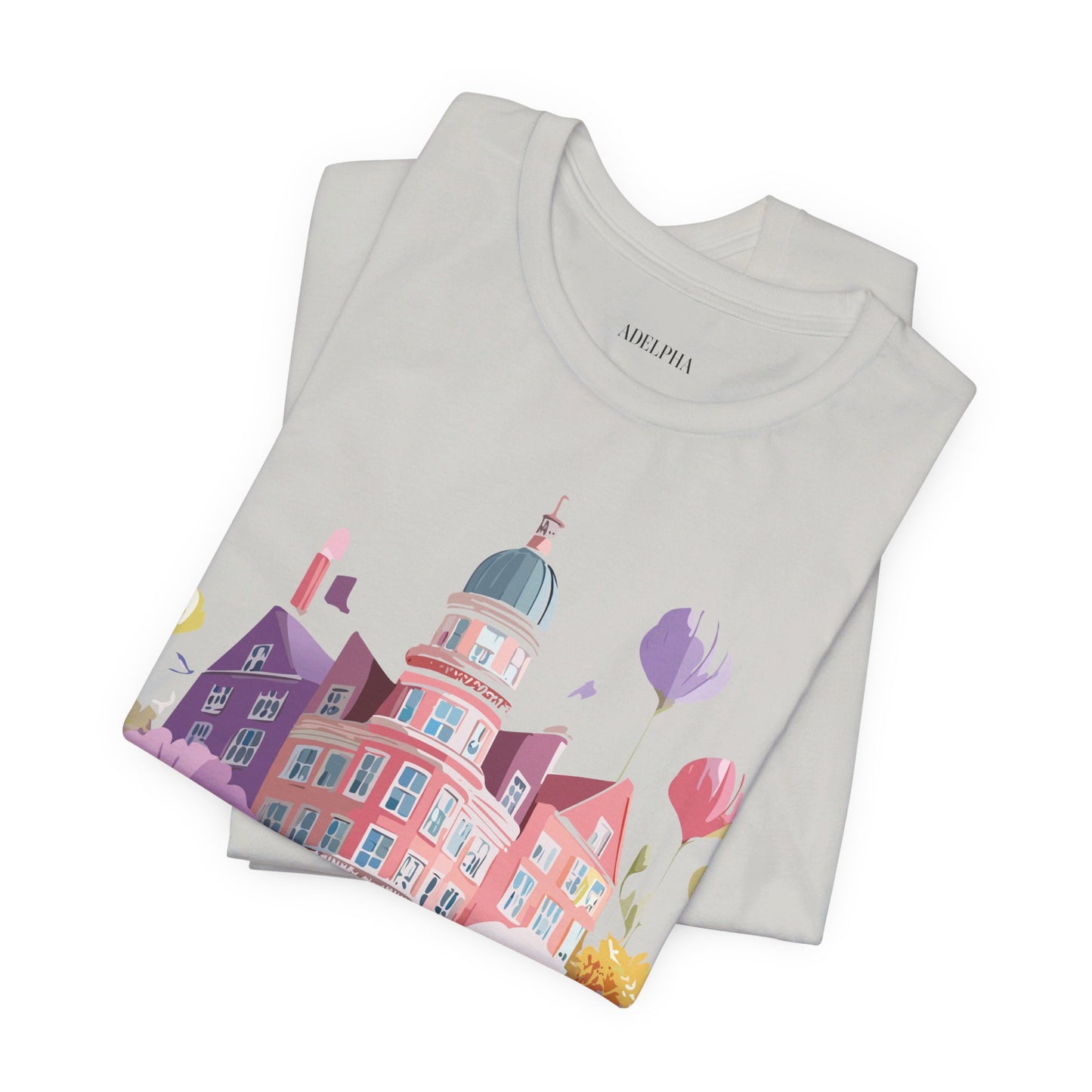 Natural Cotton Tee Shirt - Beautiful Places Collection - Amsterdam