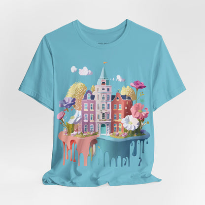 Natural Cotton Tee Shirt - Beautiful Places Collection - Amsterdam Printify
