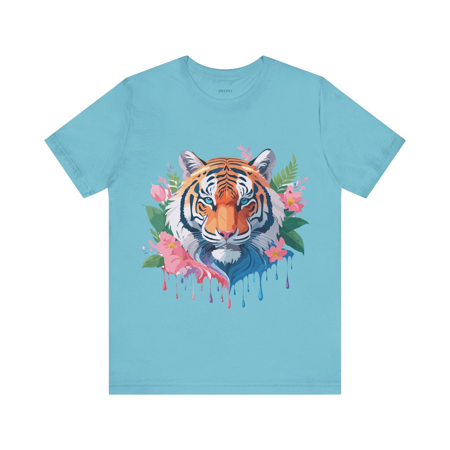 Natural Cotton Tee Shirt with Tiger