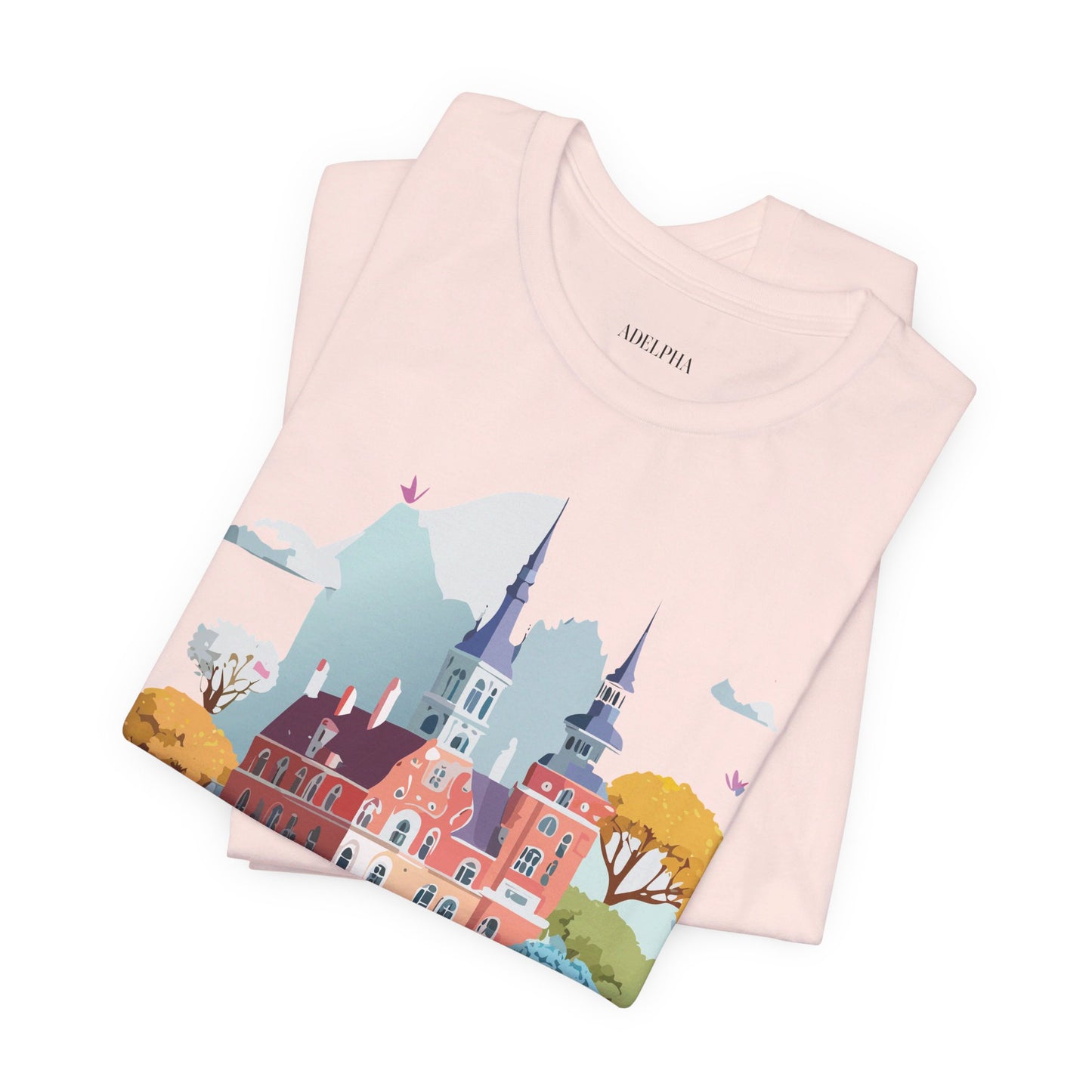 Natural Cotton Tee Shirt - Beautiful Places Collection - Warnemünde and Rostock - Germany