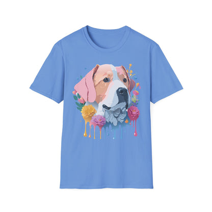 Dog Shirt Unisex Softstyle Cotton Tee 64000 Graphic Animal Print