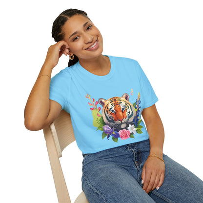 Tiger Shirt Unisex Gildan Softstyle Tee 100 Percent Ring Spun Cotton