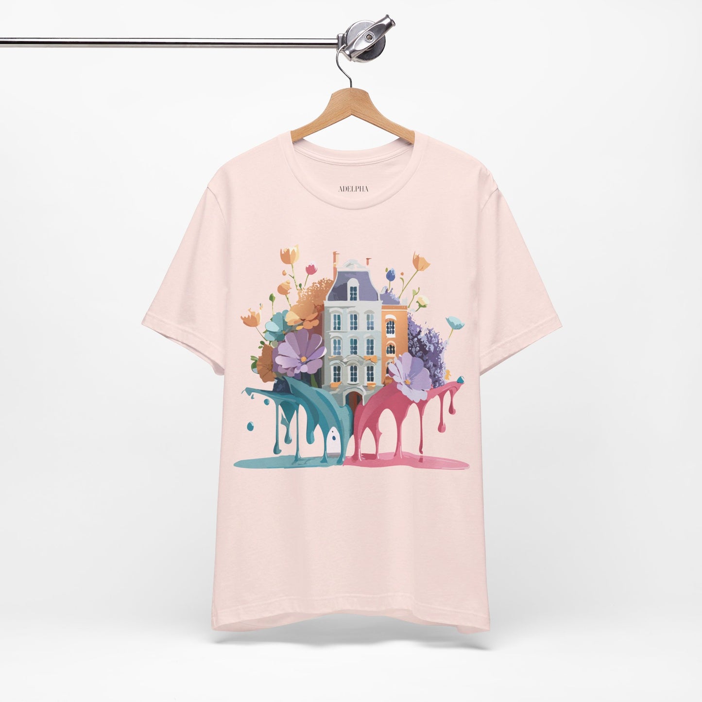 Natural Cotton Tee Shirt - Beautiful Places Collection - Amsterdam