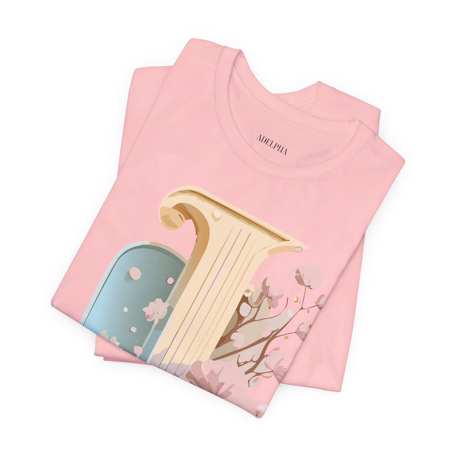 Natural Cotton Tee Shirt - Letters Collection - J