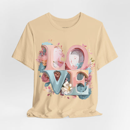 Natural Cotton Tee Shirt - Love story Collection Printify