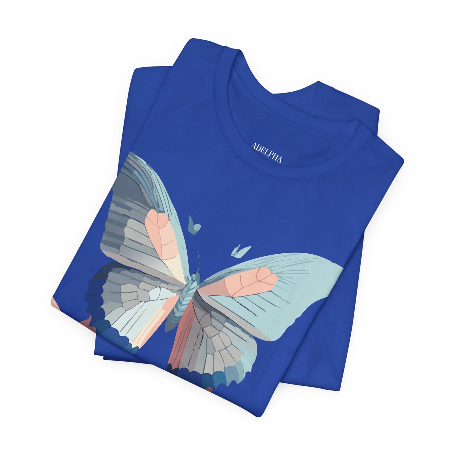 T-Shirt aus natürlicher Baumwolle mit Schmetterling