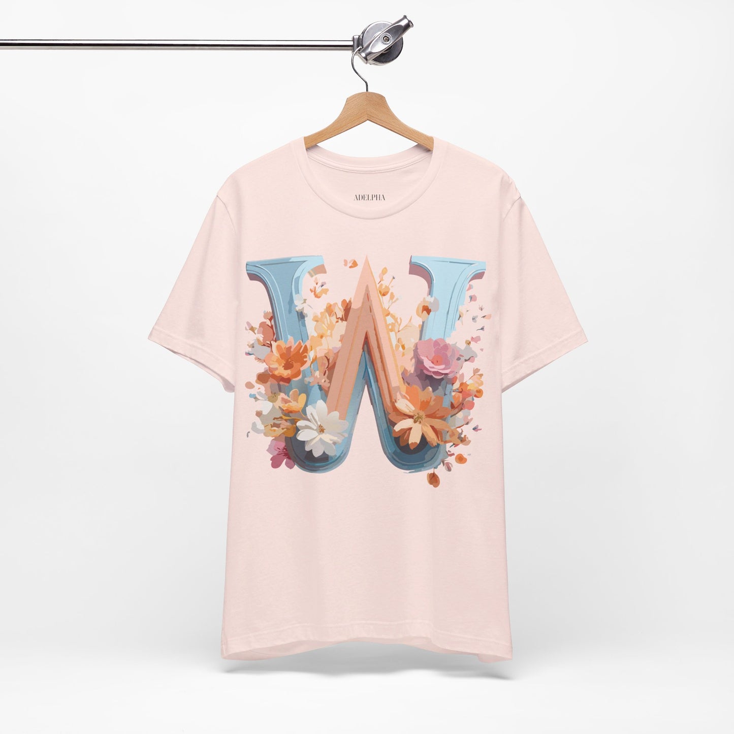 Natural Cotton Tee Shirt - Letters Collection - W