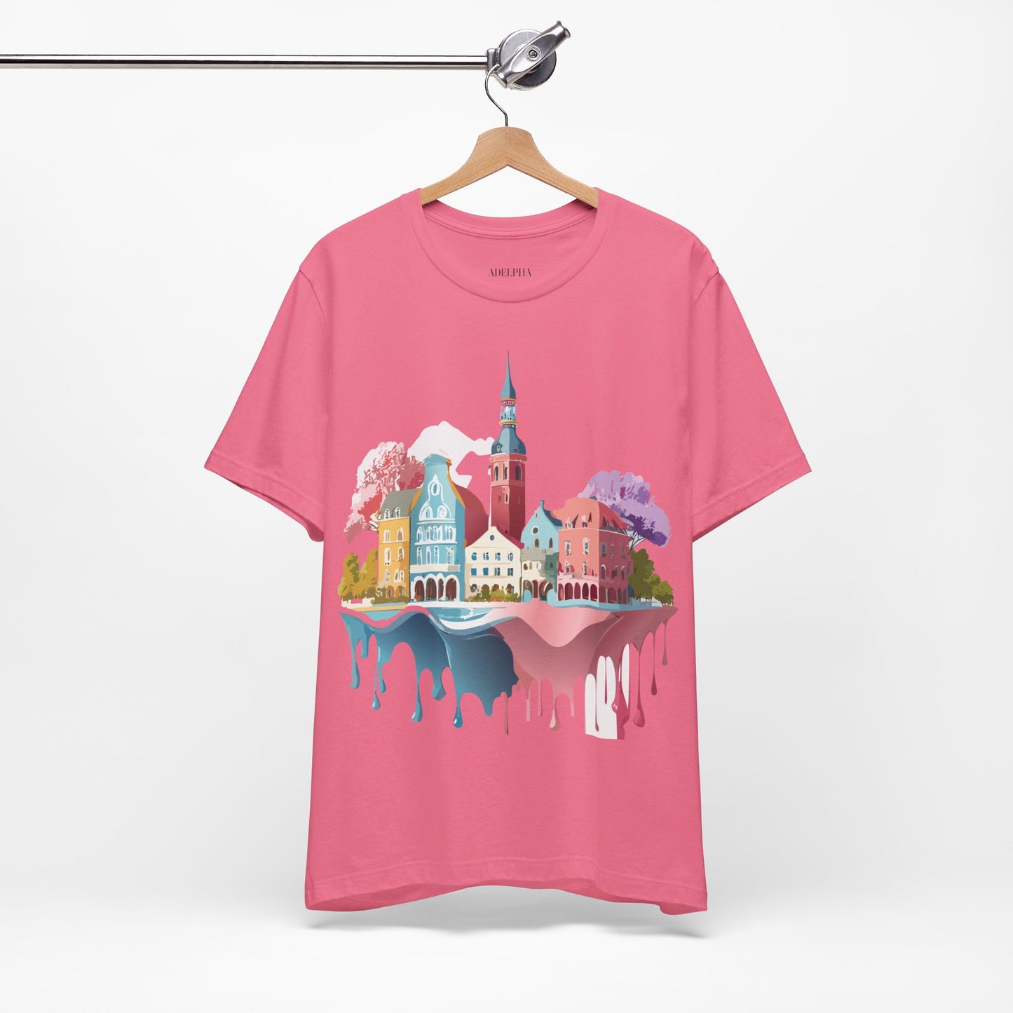 Natural Cotton Tee Shirt - Beautiful Places Collection - Warnemünde and Rostock - Germany