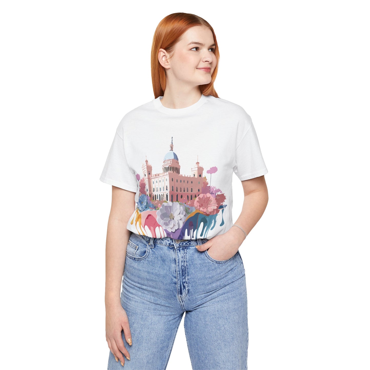 Natural Cotton Tee Shirt - Beautiful Places Collection - Madrid