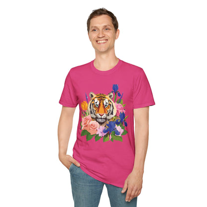 Tiger Shirt Unisex Animal Tee Gildan Softstyle 64000 100 Percent Cotton