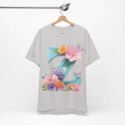 Natural Cotton Tee Shirt - Letters Collection - Z Printify