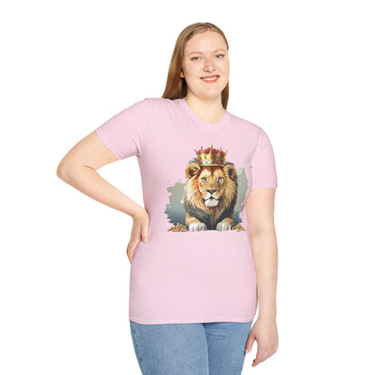 Lion Shirt Unisex Animal Tee Gildan Softstyle 64000 Comfort Fit