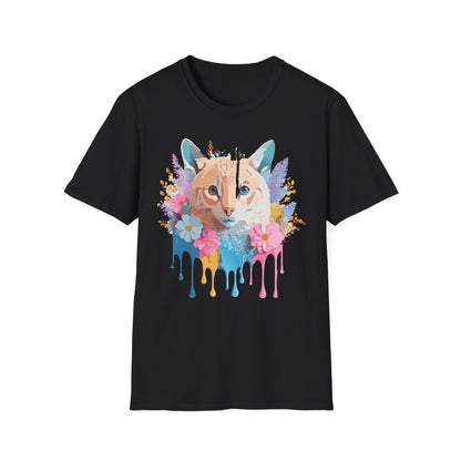 Unisex Cat Shirt Softstyle Tee 100 Percent Ring Spun Cotton Gildan 64000