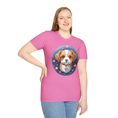Unisex Dog Shirt Animal Print Tee Gildan Softstyle 64000 Cotton