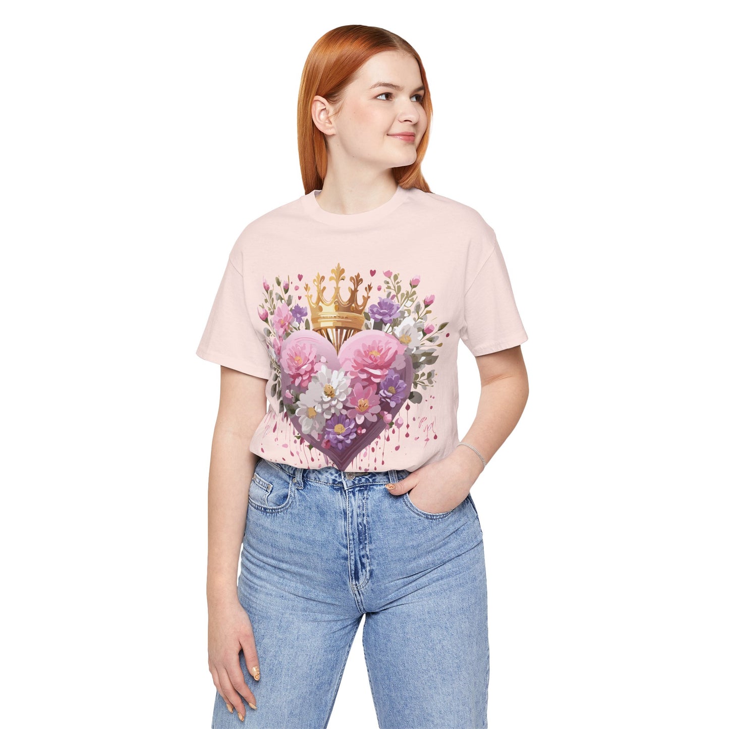 Natural Cotton Tee Shirt - Love story Collection