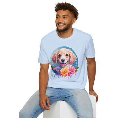 Unisex Dog Shirt Animal Tee Gildan Softstyle 64000 100 Percent Cotton