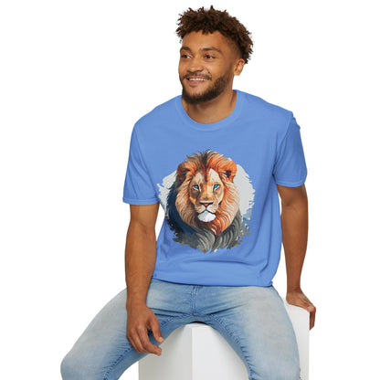 Lion Shirt Unisex Animal Tee Gildan Softstyle 64000 100 Percent Ring Spun Cotton