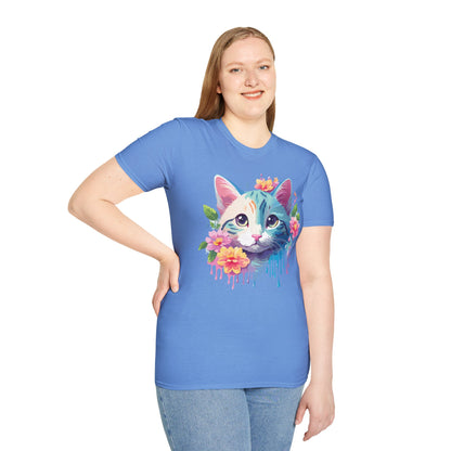 Cat Shirt Unisex Cat Lover Tee Premium Gildan Softstyle 64000 Lightweight