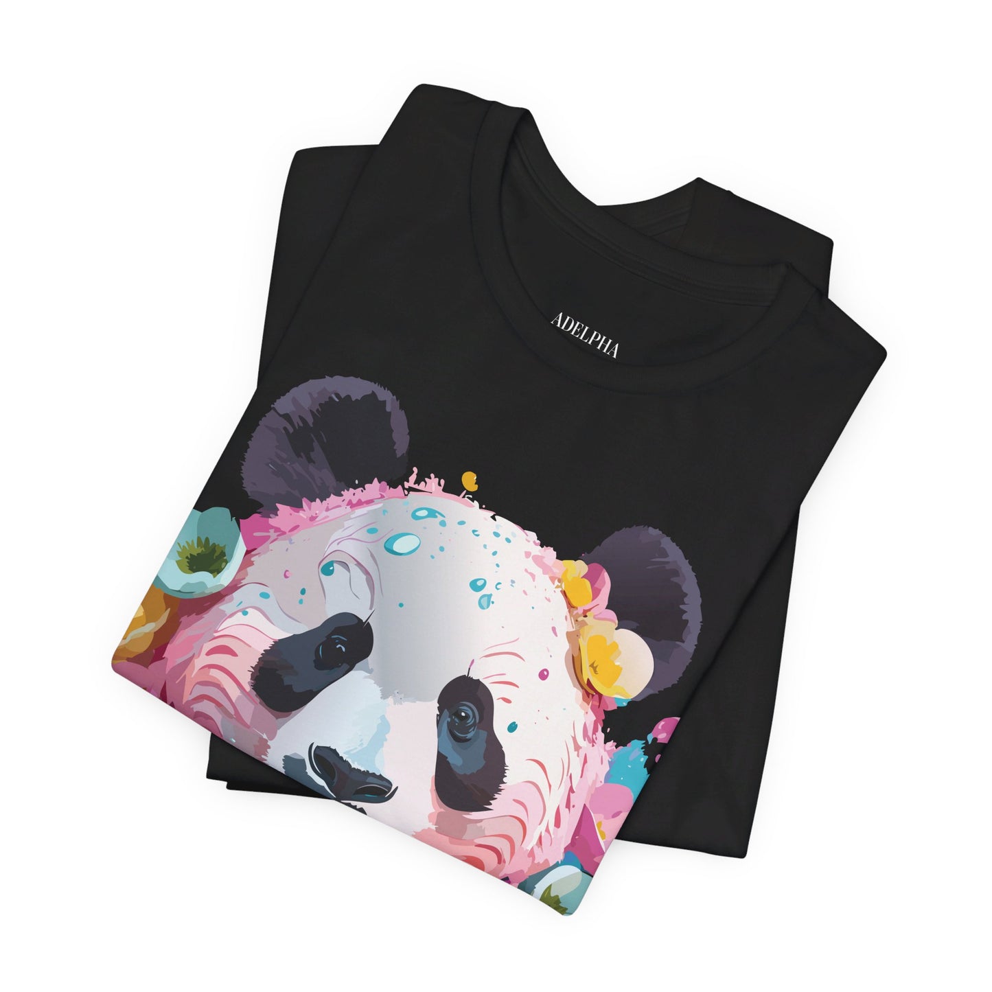 T-shirt en coton naturel avec panda