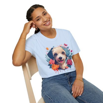 Dog Shirt Unisex Animal Tee Made From 100 Percent Ring Spun Cotton