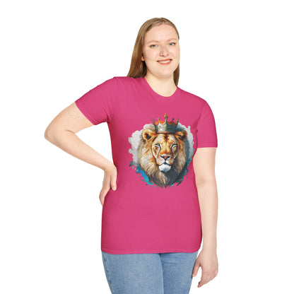 Lion Shirt Unisex Animal Tee Softstyle 64000 100 Percent Ring Spun Cotton