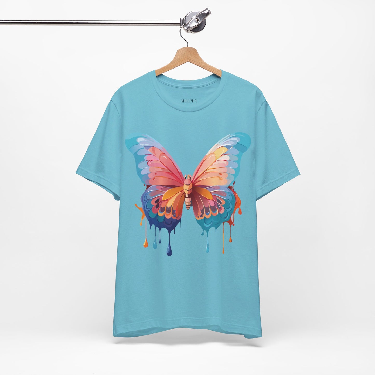 T-shirt en coton naturel avec papillon