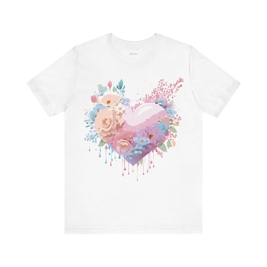 T-shirt en coton naturel - Collection Love story