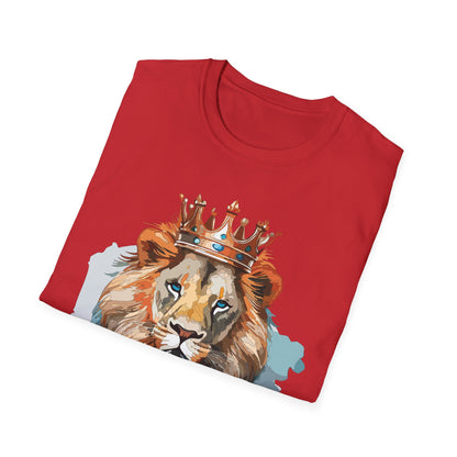 Lion Shirt Unisex Animal Tee Gildan Softstyle 64000 100 Percent Ring Spun Cotton