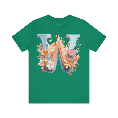 Natural Cotton Tee Shirt - Letters Collection - W Printify
