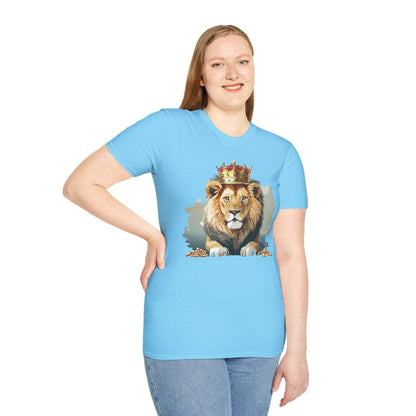 Lion Shirt Unisex Animal Tee Gildan Softstyle 64000 Comfort Fit