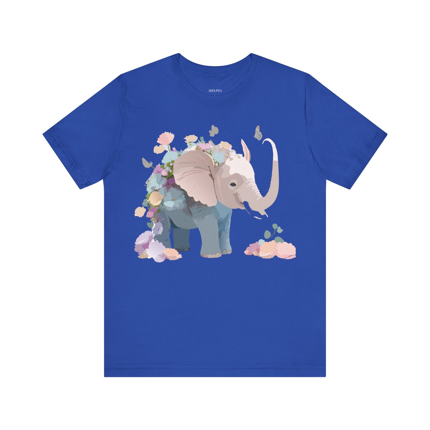 T-Shirt aus natürlicher Baumwolle mit Elefant