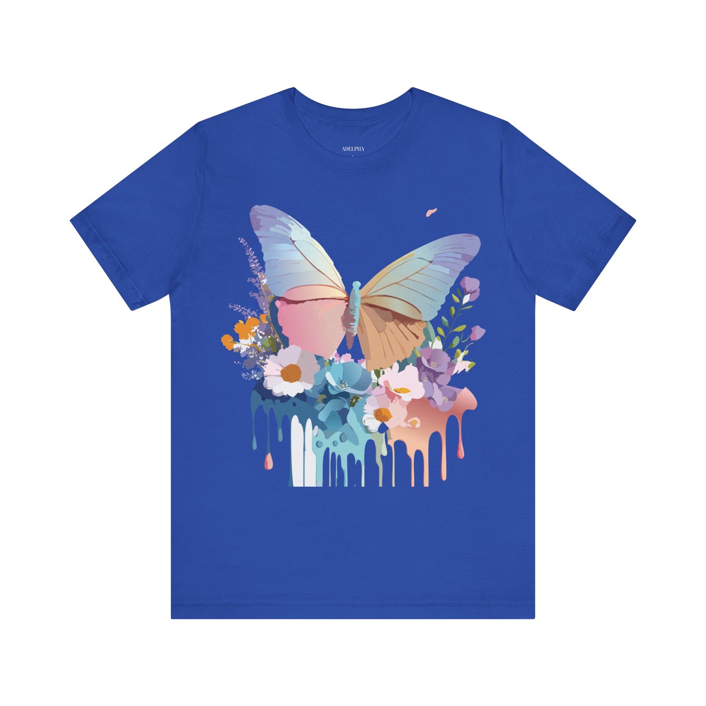 T-shirt en coton naturel avec papillon