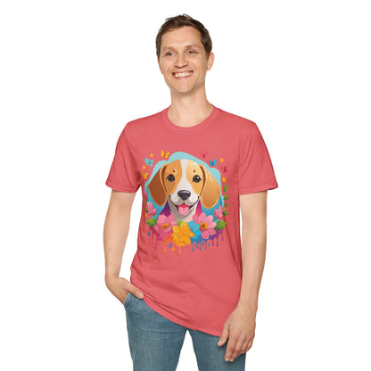 Dog Shirt Unisex Animal Tee Softstyle Cotton Comfort Everyday Wear
