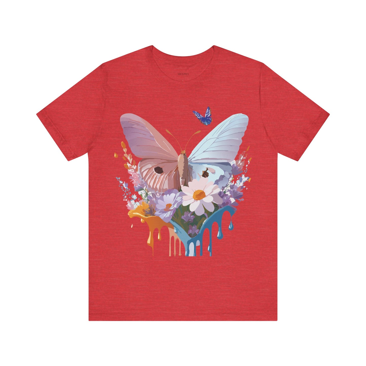 T-shirt en coton naturel avec papillon