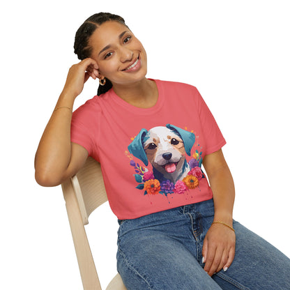 Dog Shirt Unisex Animal Tee Softstyle 64000 Gildan RingSpun Cotton