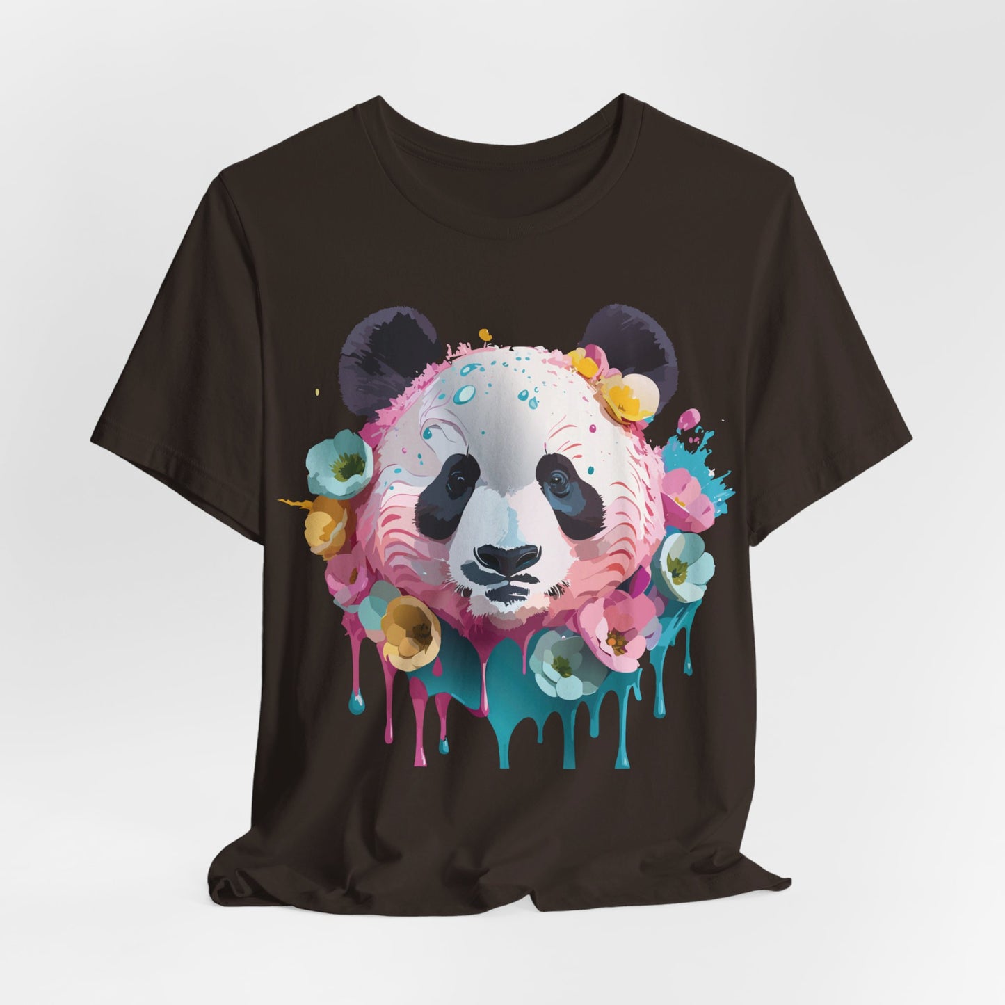 T-Shirt aus natürlicher Baumwolle mit Panda