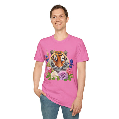 Unisex Tiger Shirt Softstyle Graphic Tee 100 Percent Cotton Apparel