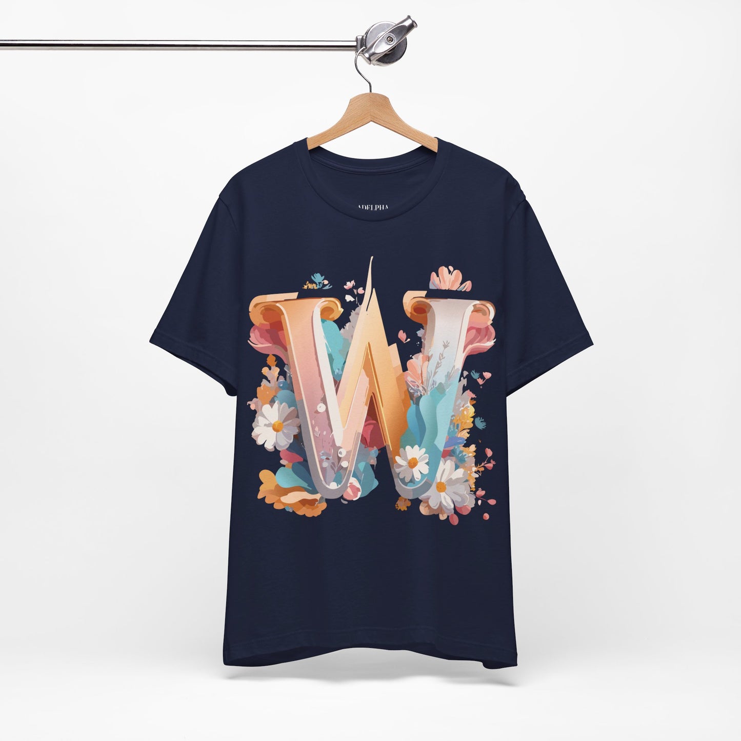 T-Shirt aus natürlicher Baumwolle – Letters Collection – W