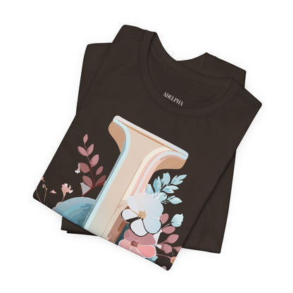 Natural Cotton Tee Shirt - Letters Collection - J Printify